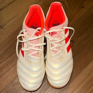 Adidas Copa Cream and Coral indoor Soccer Cleats